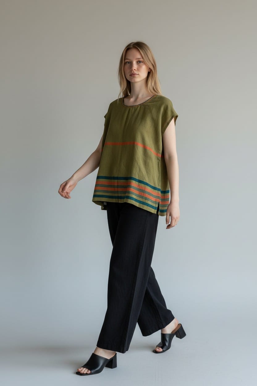 ShopYego Top Harvest Olive Aluna Top - Harvest Olive