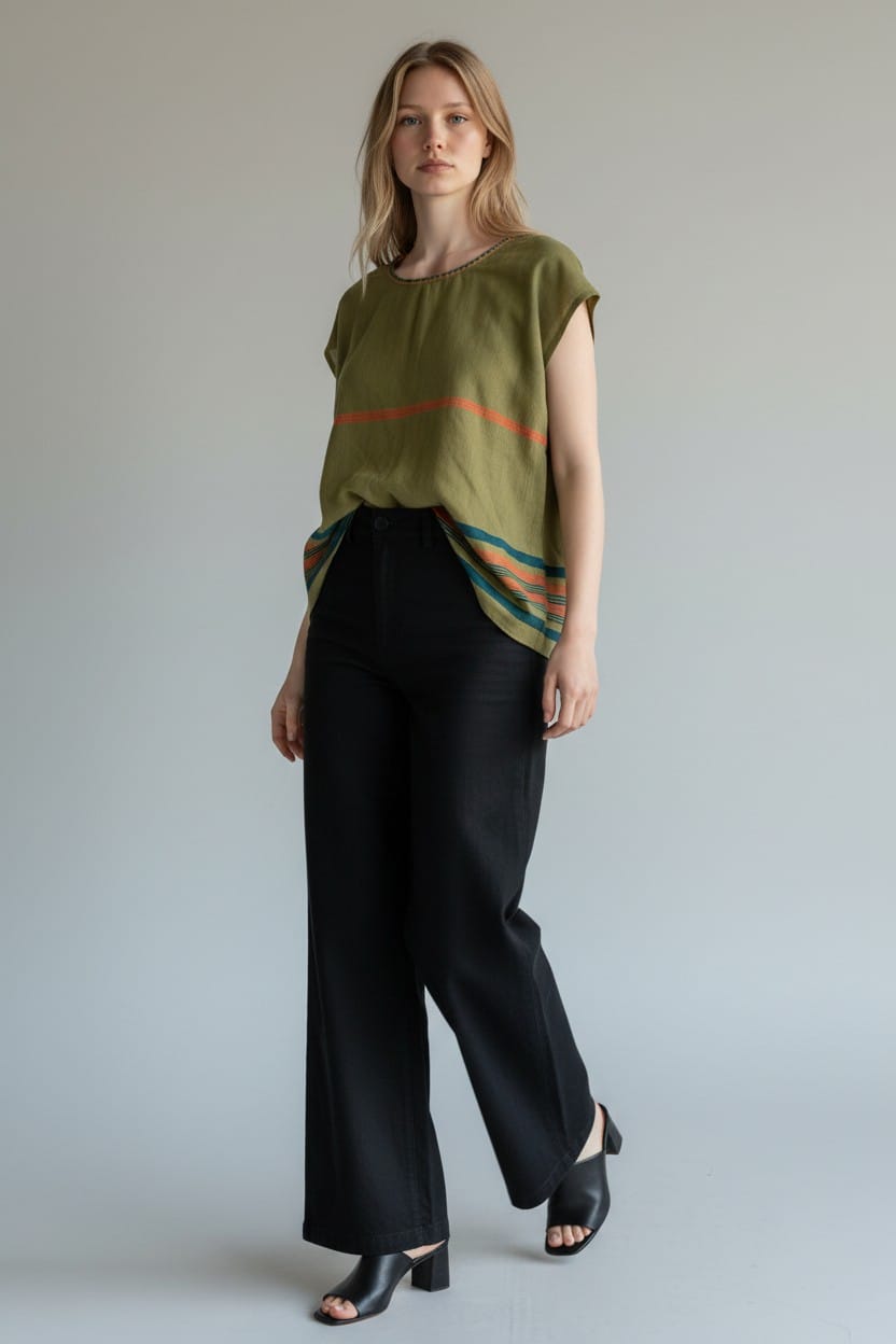 ShopYego Top Harvest Olive Aluna Top - Harvest Olive