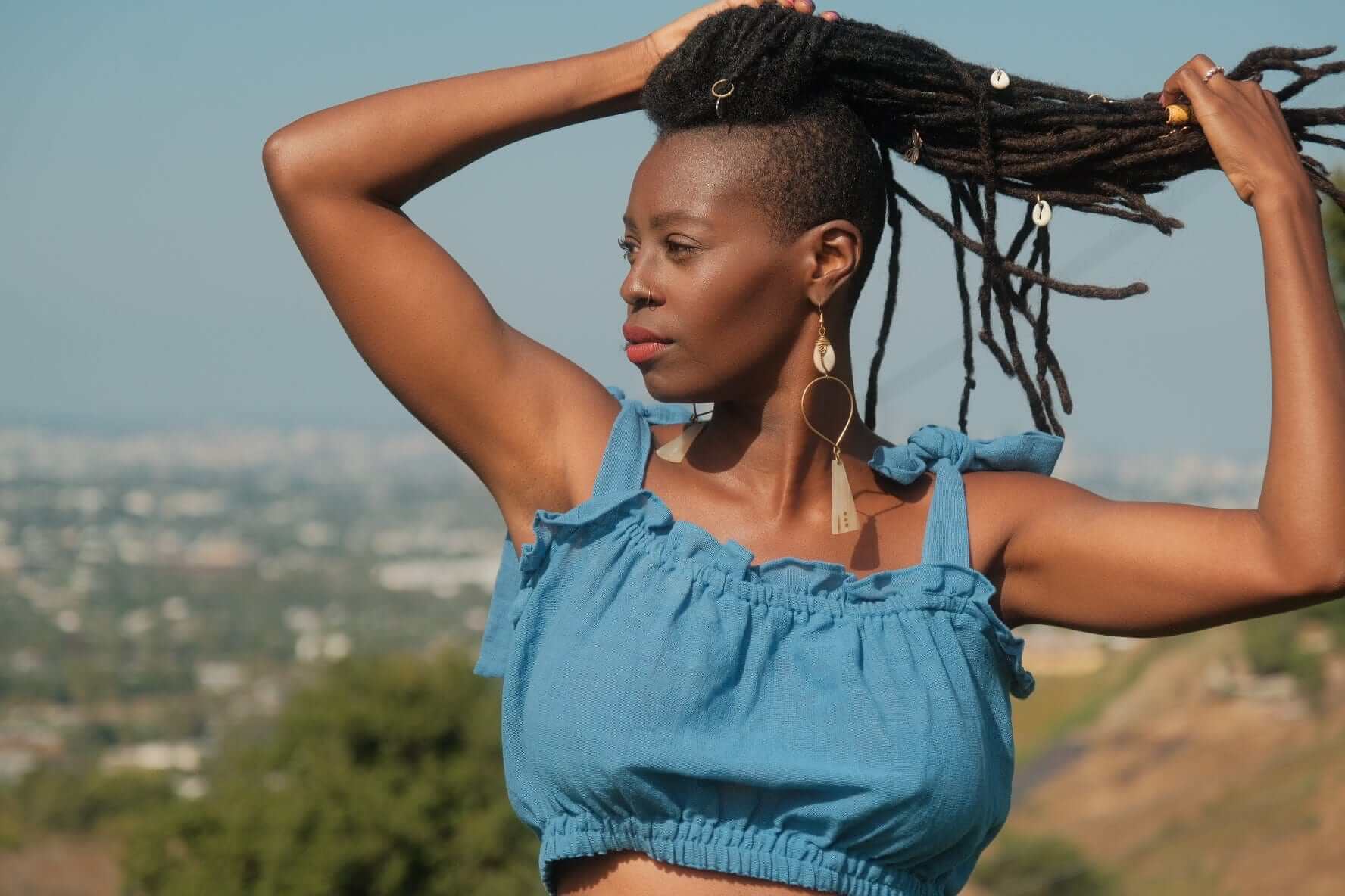 ShopYego Top Horizon Blue Sitota Top