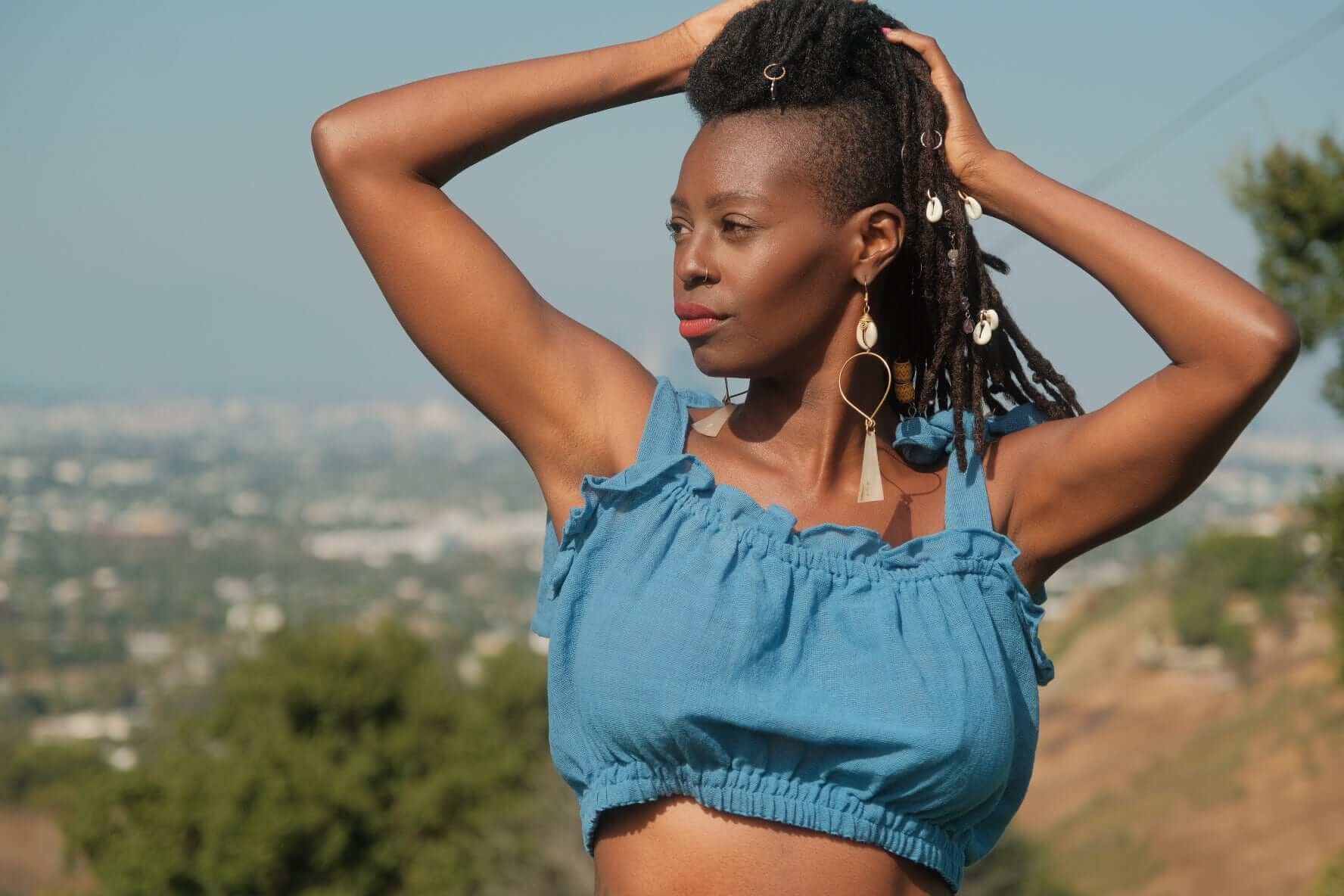 ShopYego Top Horizon Blue Sitota Top