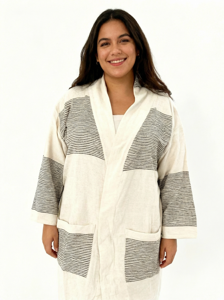 ShopYego Top Ink Stripe Zeki Cardi - Ink Stripe