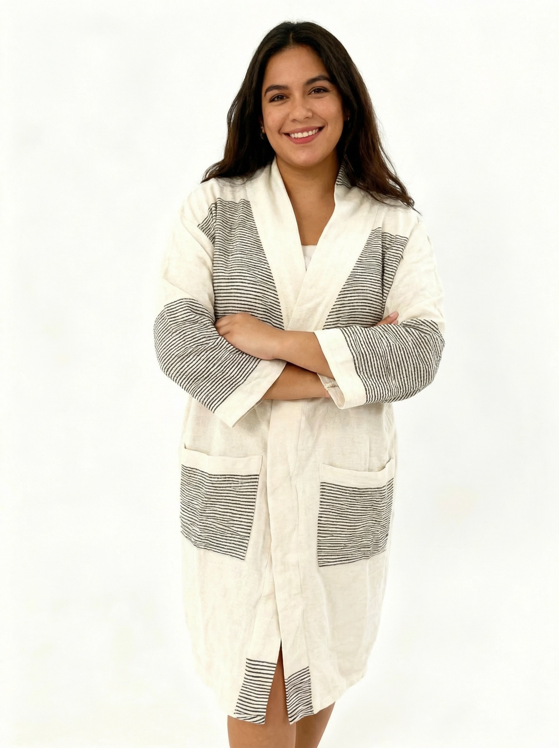 ShopYego Top Ink Stripe Zeki Cardi - Ink Stripe