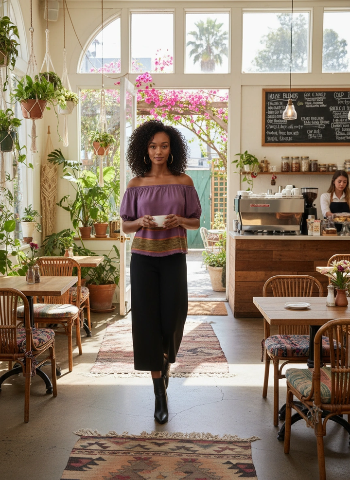 ShopYego Top Orchid Plum Liyu Top - Orchid Plum