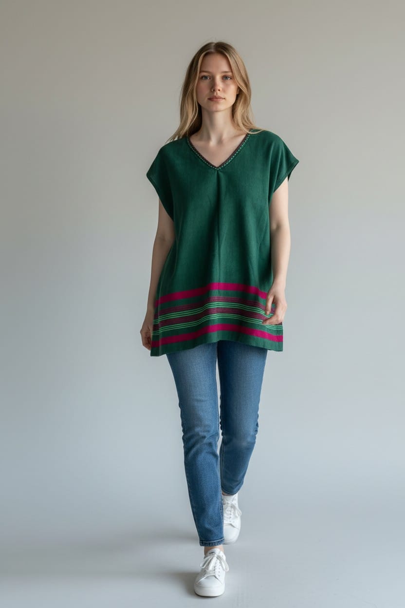 ShopYego Top Poppy Red Aluna Top - Sacred Teal