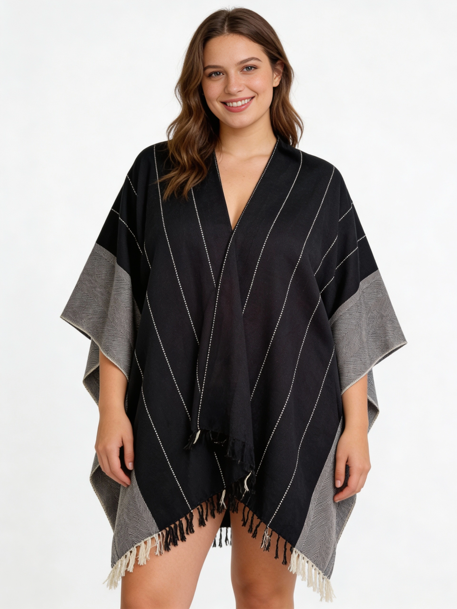 ShopYego Top Soft Obsidian Mekdi Kimono - Soft Obsidian