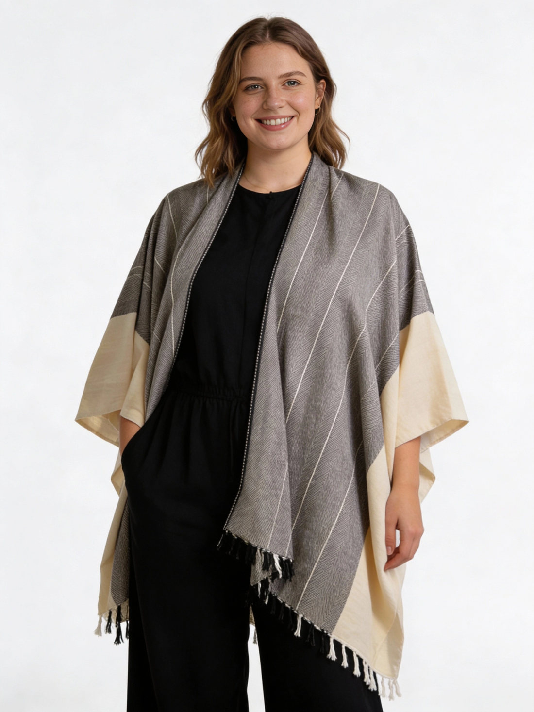 ShopYego Top Stonewash Mekdi Kimono - Stonewash