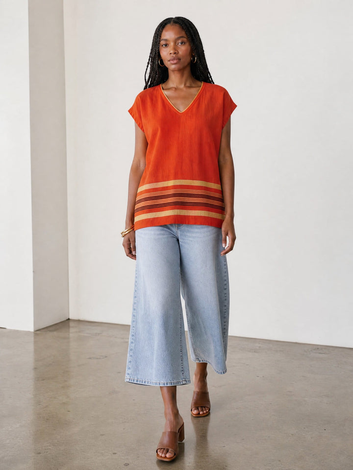 ShopYego Top Sunfire Orange Aluna Top - Sunfire Orange