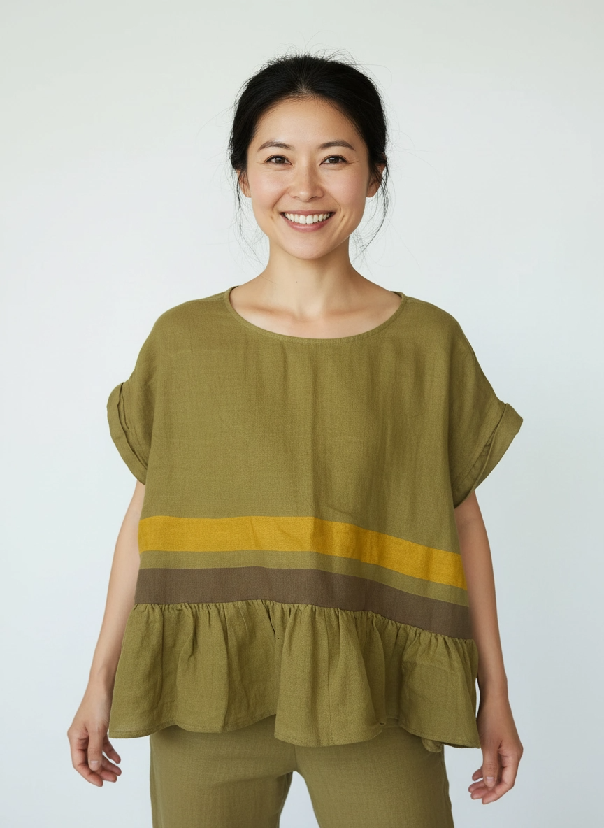 ShopYego Top Sunlit Olive Amsale Top - Sunlit Olive