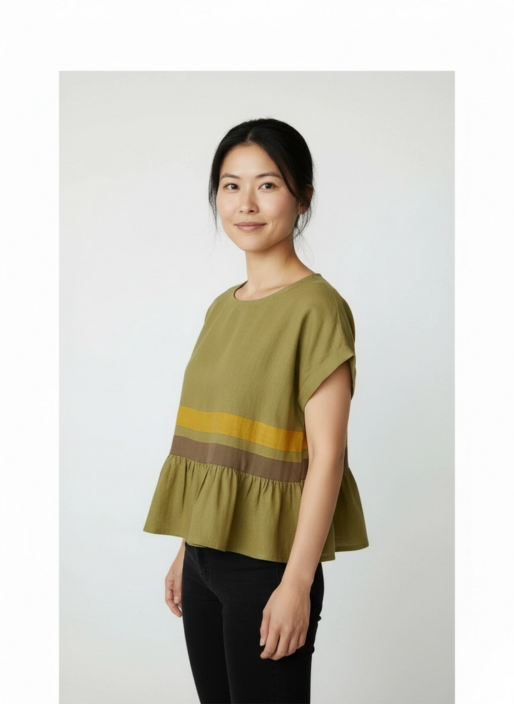 ShopYego Top Sunlit Olive Amsale Top - Sunlit Olive
