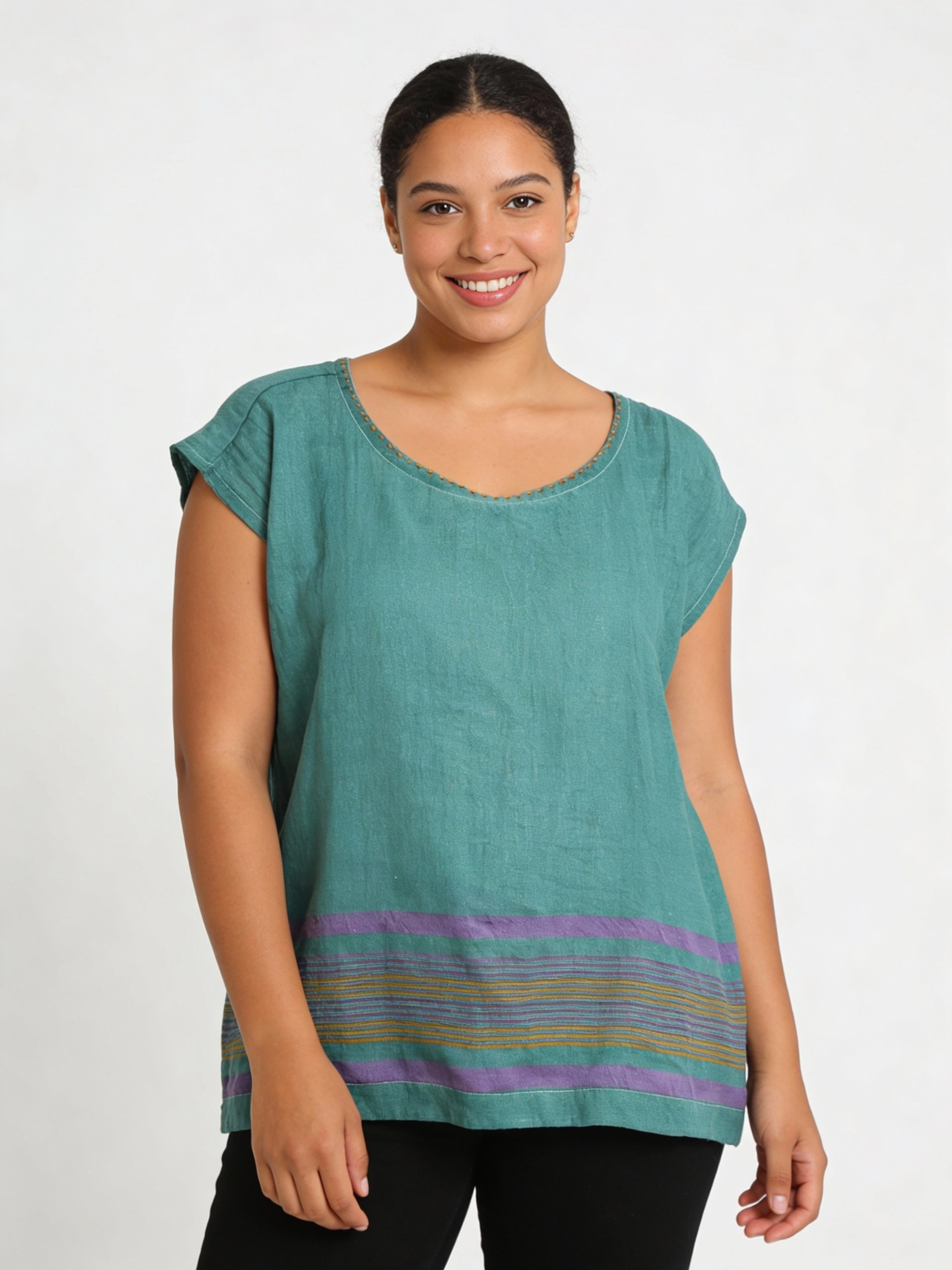 ShopYego Top Teal Horizon Aluna Top - Teal Horizon