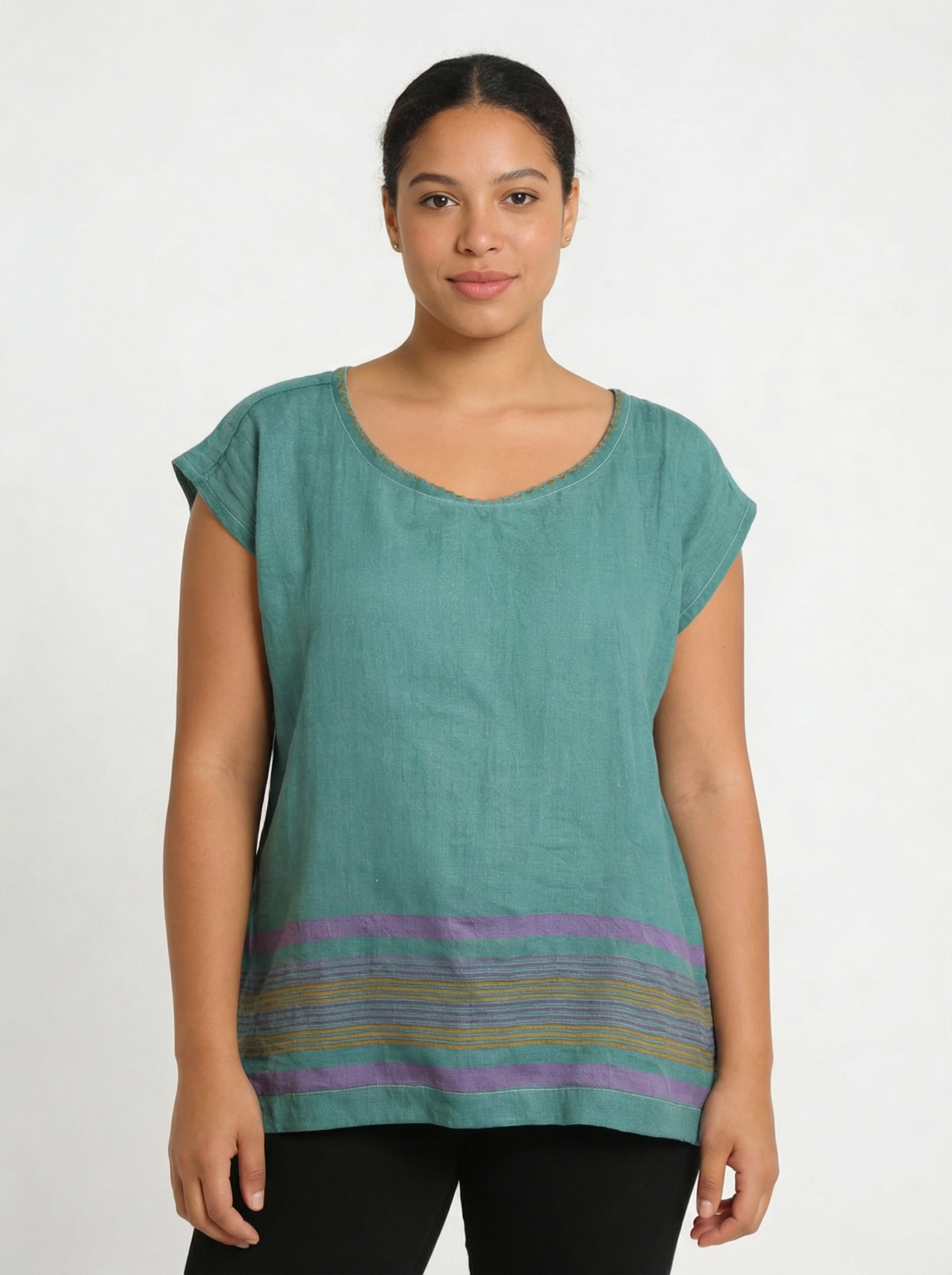 ShopYego Top Teal Horizon Aluna Top - Teal Horizon