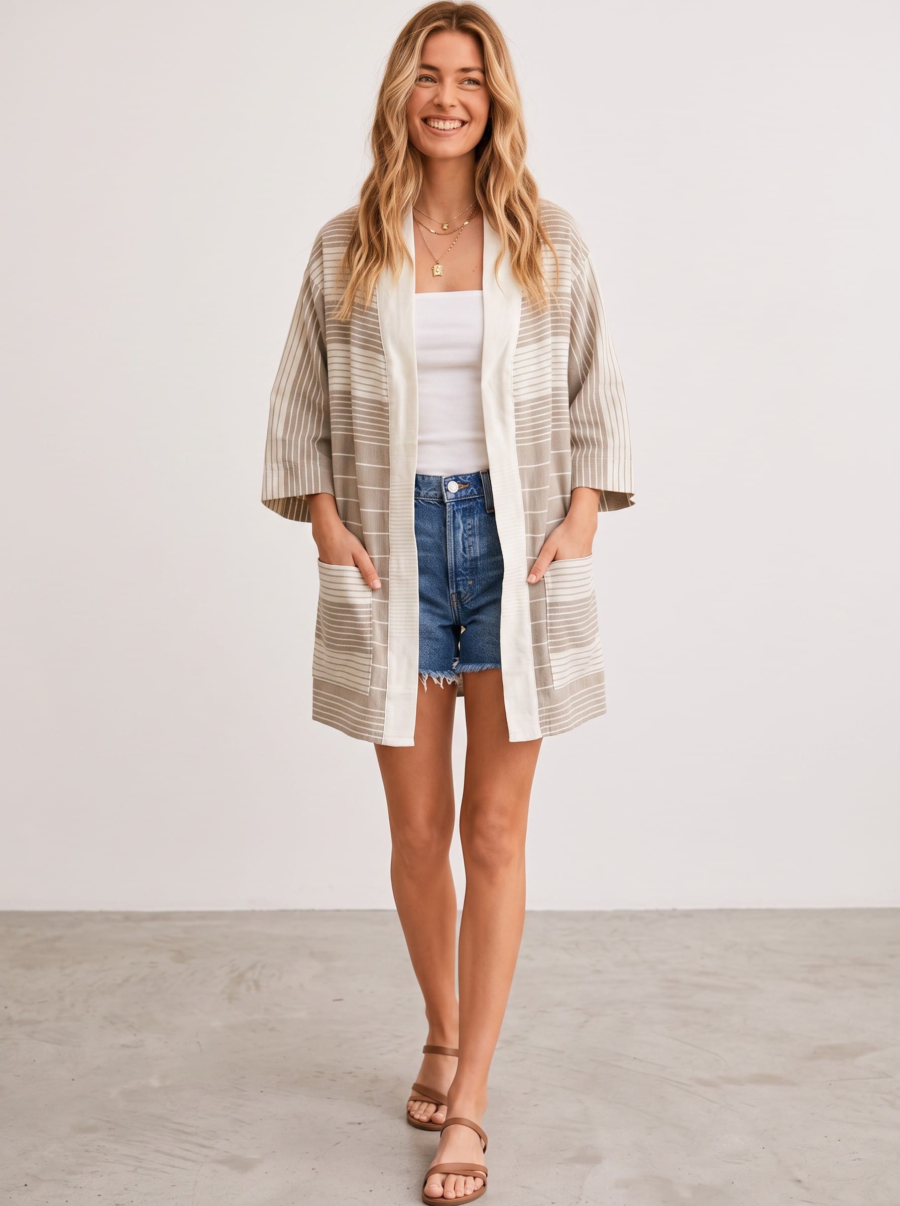 ShopYego Women's Tops Highland Grey Zelalem Cardi