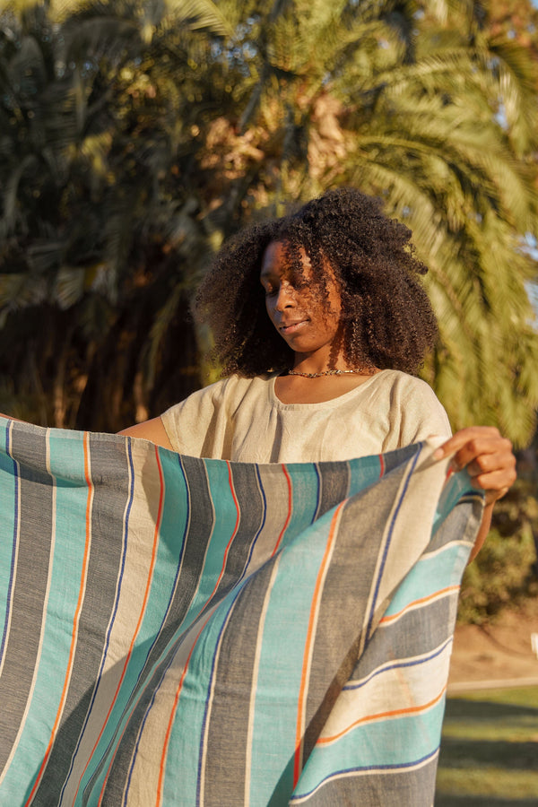 Kamali Scarf - Ocean Stripes