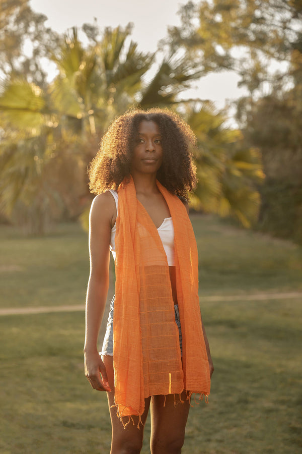 Enku Scarf - Tangerine
